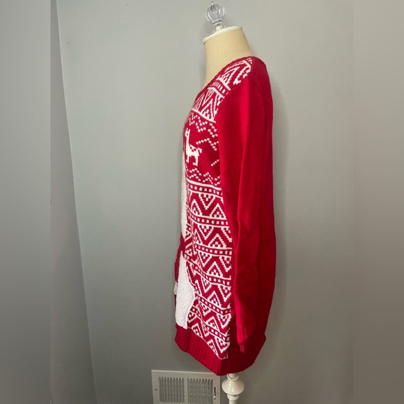 Christmas Holiday Llama Sweater Tunic/Dress - Picture 4 of 10